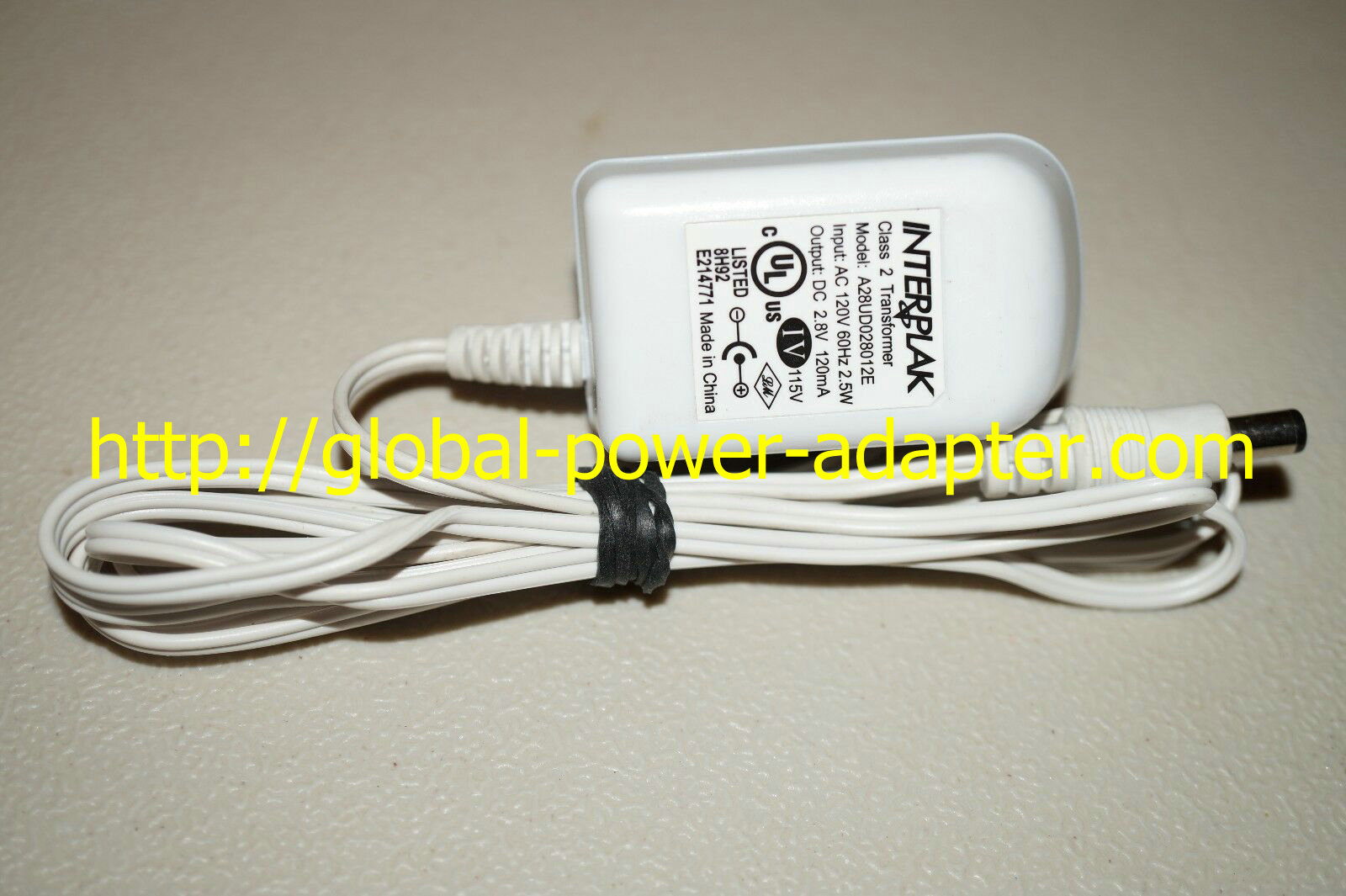 *Brand NEW* 2.8V 120mA Interplak A28UD028012E AC Adapter Power Supply